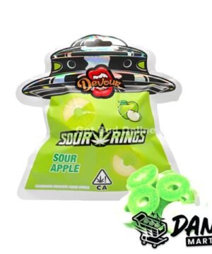 Devour Sour Rings – Sour Apple (1500mg)