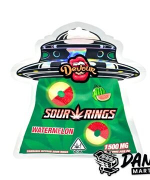 Devour Sour Rings – Watermelon (1500mg)
