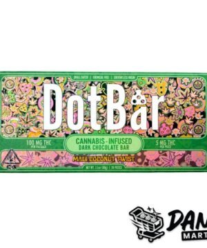 Dot Bar Dark Chocolate (100mg) – Maui Coconut Twist