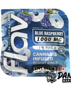 Flav THC Gummies (1000mg) – Blueberry Belts