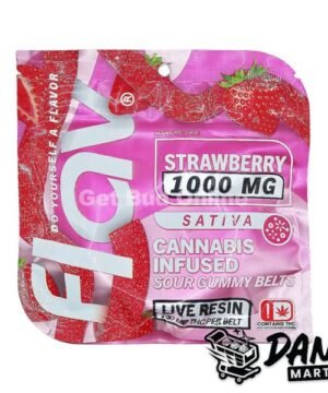 Flav THC Gummies (1000mg) – Strawberry Belts