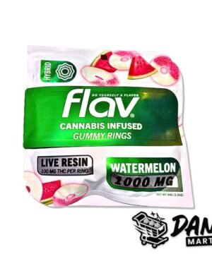 Flav THC Gummies (1000mg) – Watermelon Rings