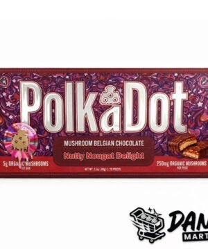 PolkaDot Mushroom Belgian Chocolate (5g) – Nutty Nougato Delight