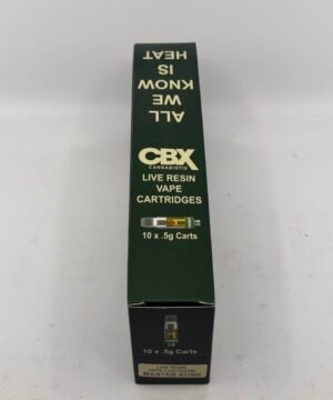 Cannabiotix CBX 0.5g live resin vape cartridges